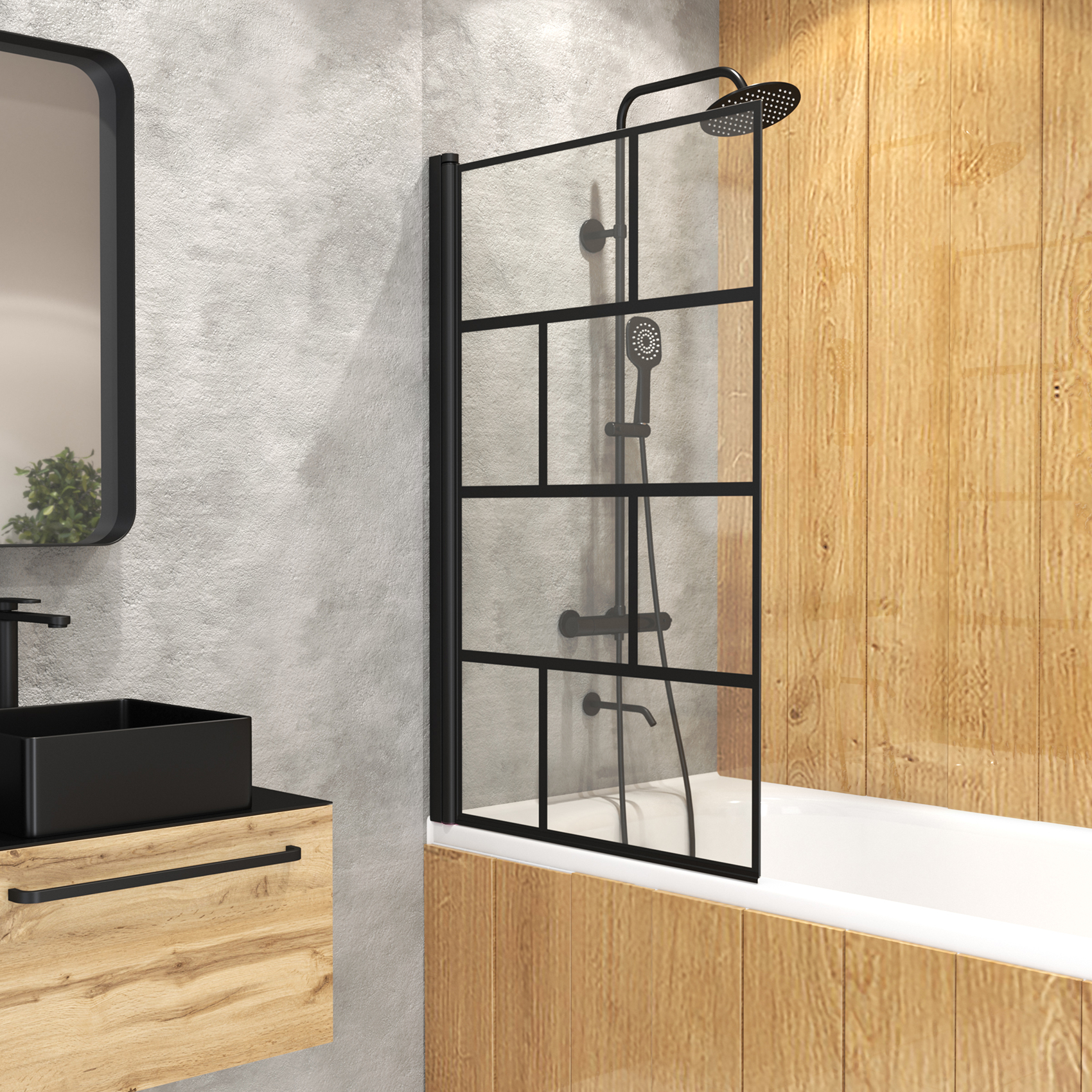 Pare baignoire Bricks, HOME MAISON