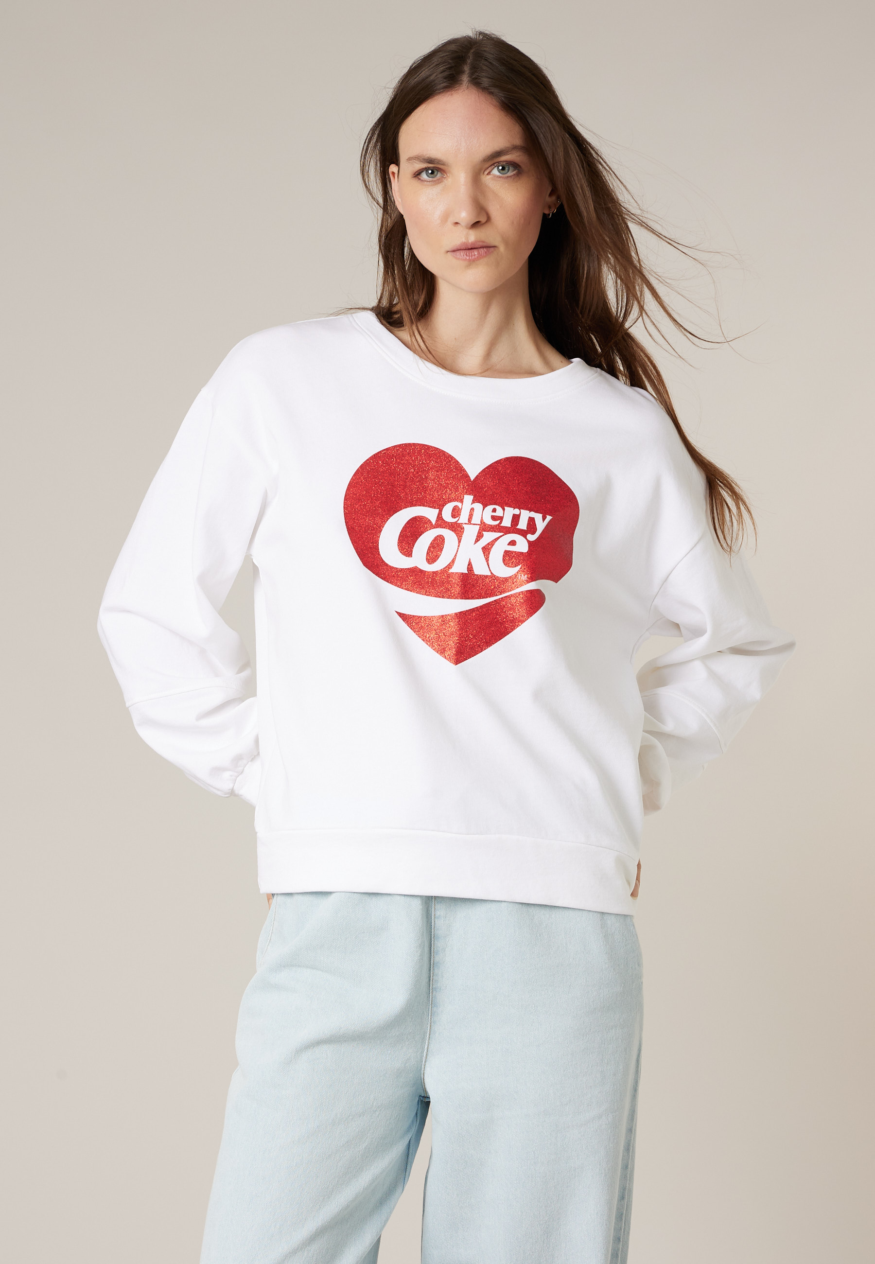 Sweat femme en coton doux deeluxe x coca-cola CHERRYNA, DEELUXE