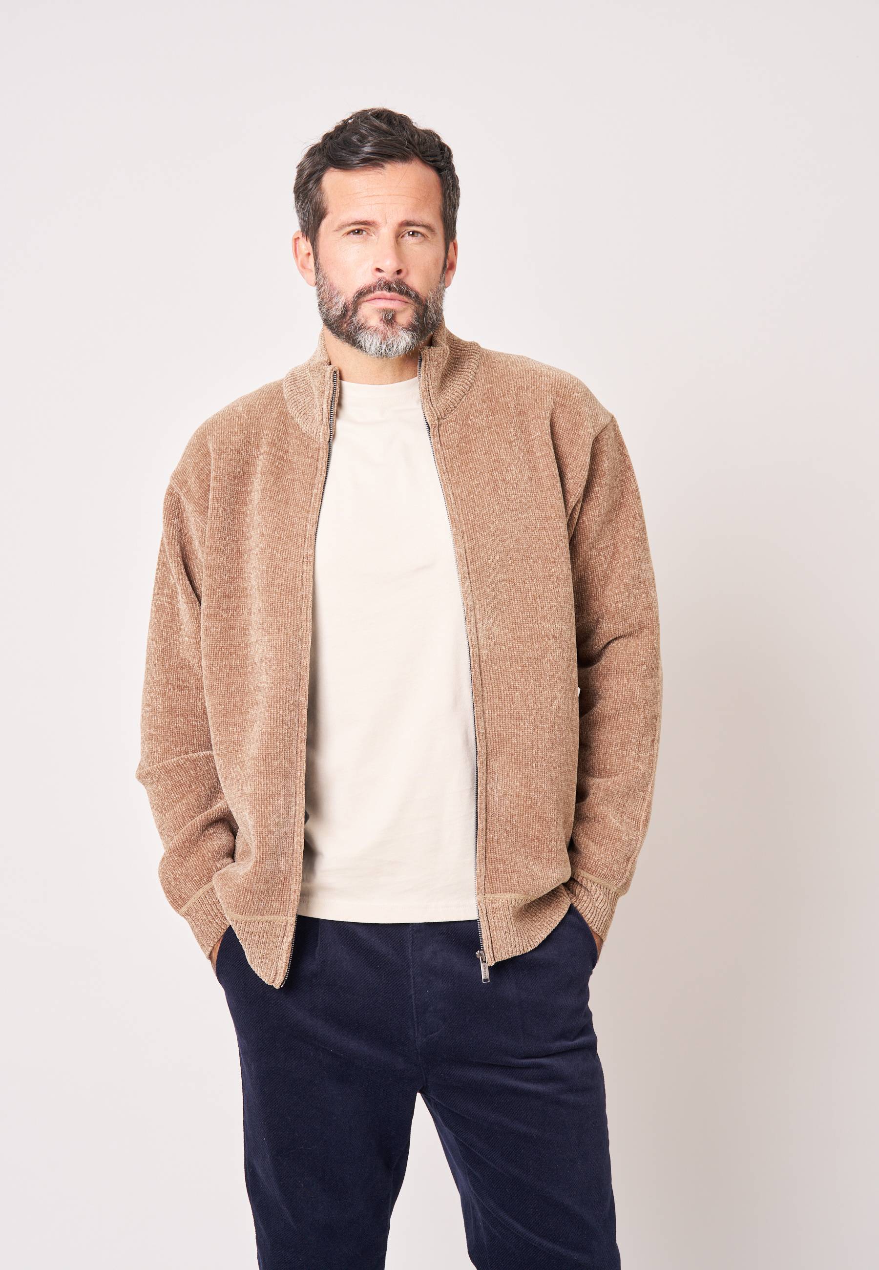 Gilet zippé homme en maille ultra-douce MONDEUS, DEELUXE