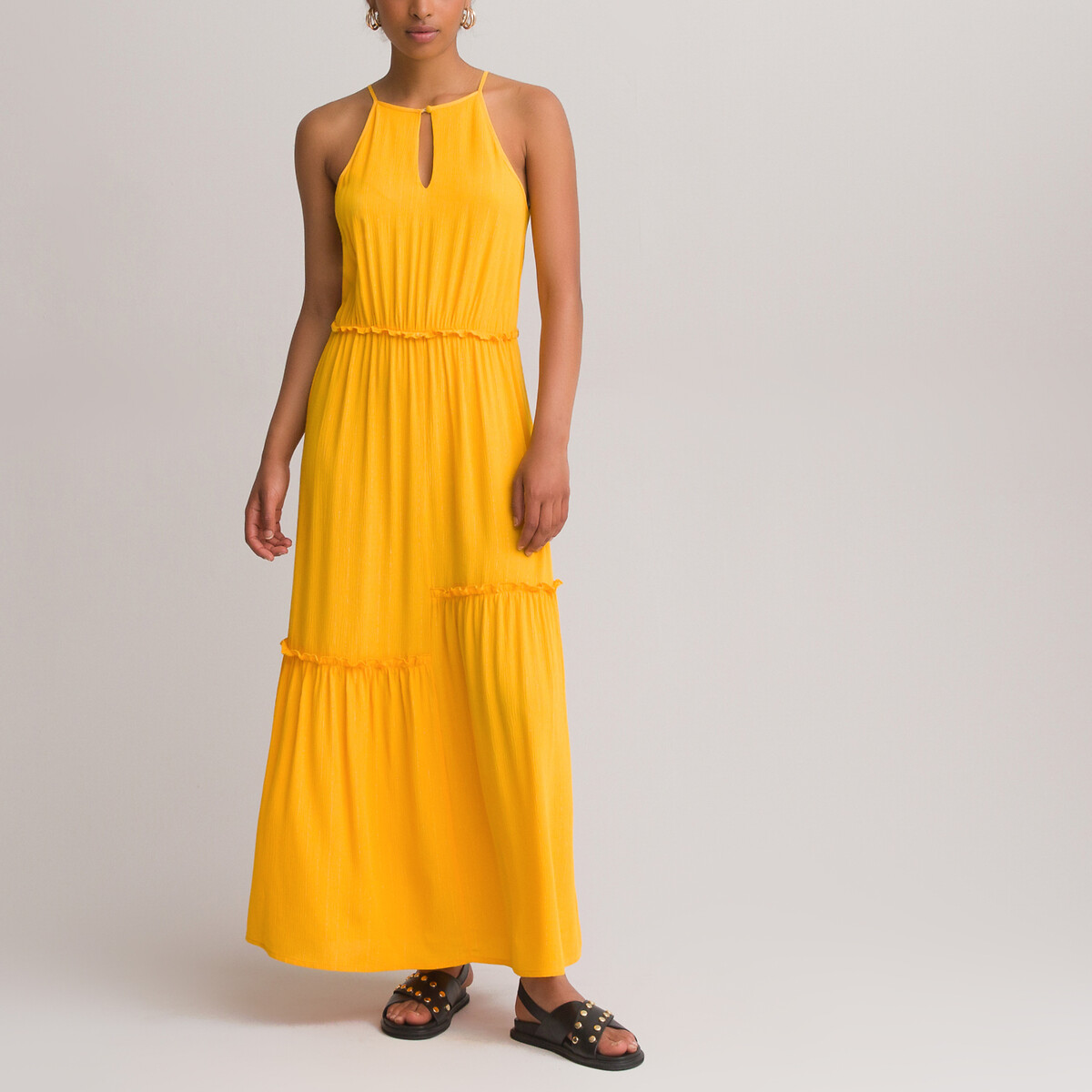 Cami maxi dress , yellow, La Redoute Collections | La Redoute