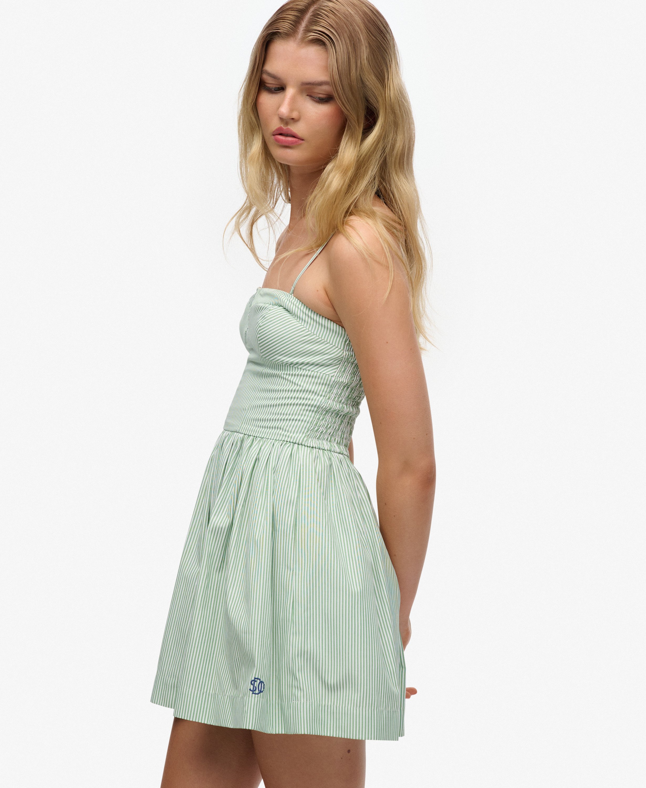 Mini Robe Corset à Bretelles, SUPERDRY