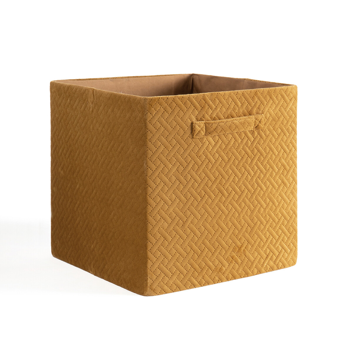 Product photograph of Gary Velvet Cube Storage Box from La Redoute UK