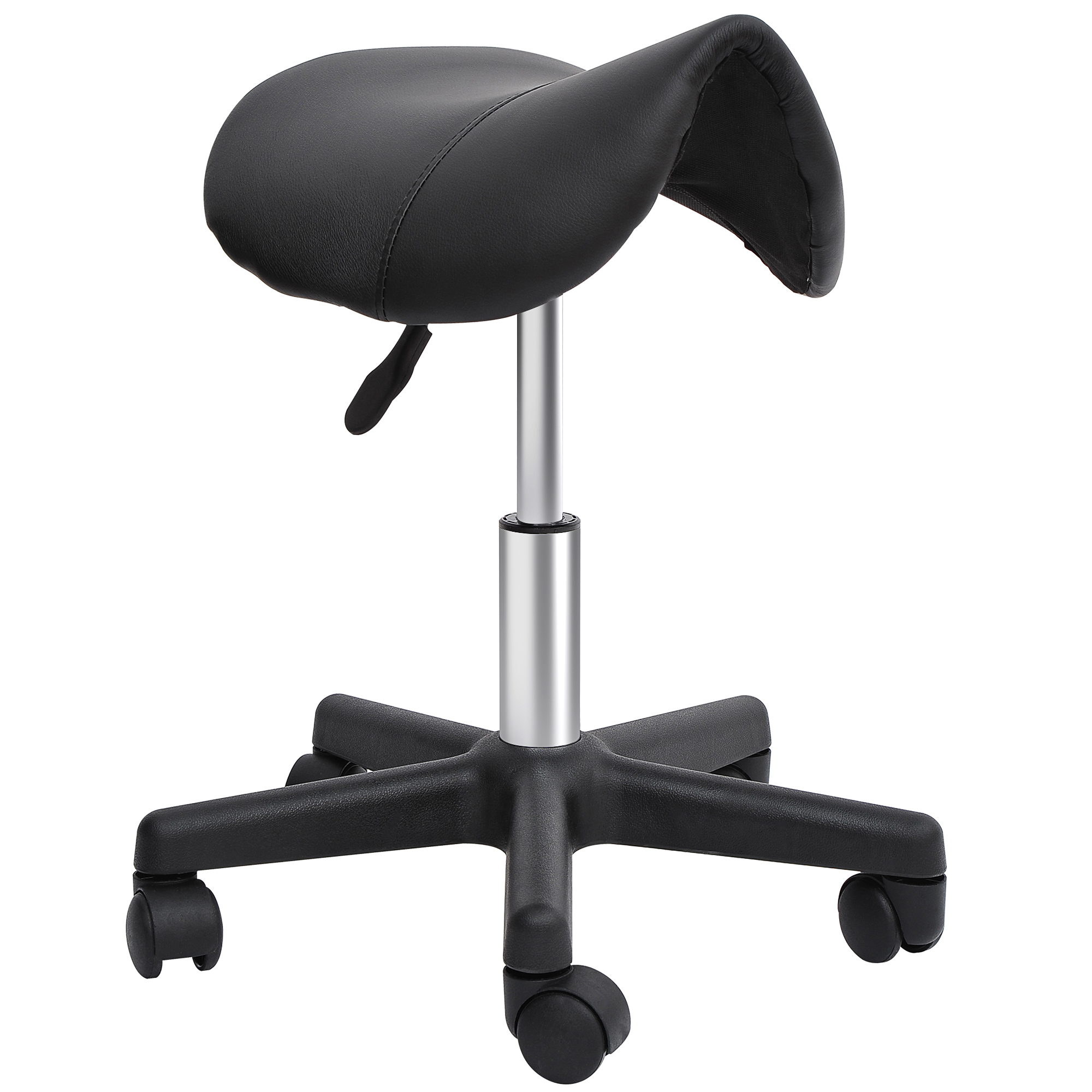 Tabouret de salon Métal Noir, HOMCOM