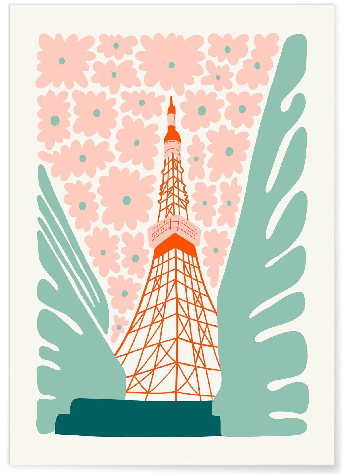 Affiche Japon Tokyo Tower, L'AFFICHERIE