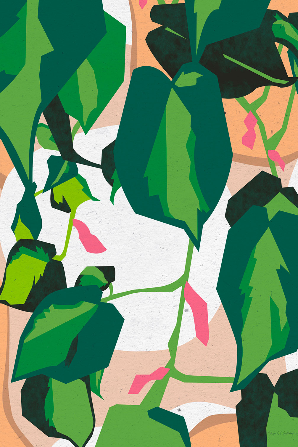 Tableau green touch, HEXOA