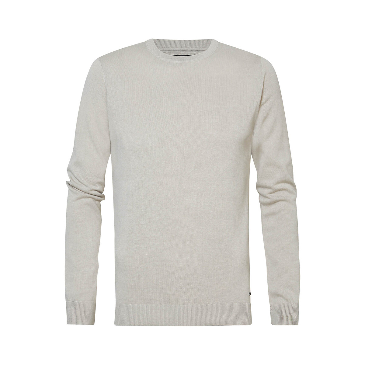 Cotton Mix Jumper with Crew Neck