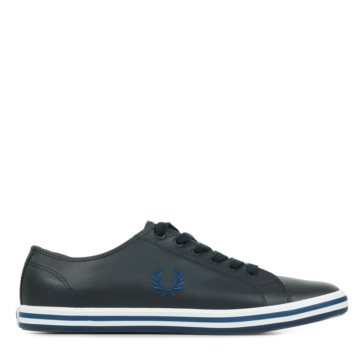 Fred perry kingston leather black sale