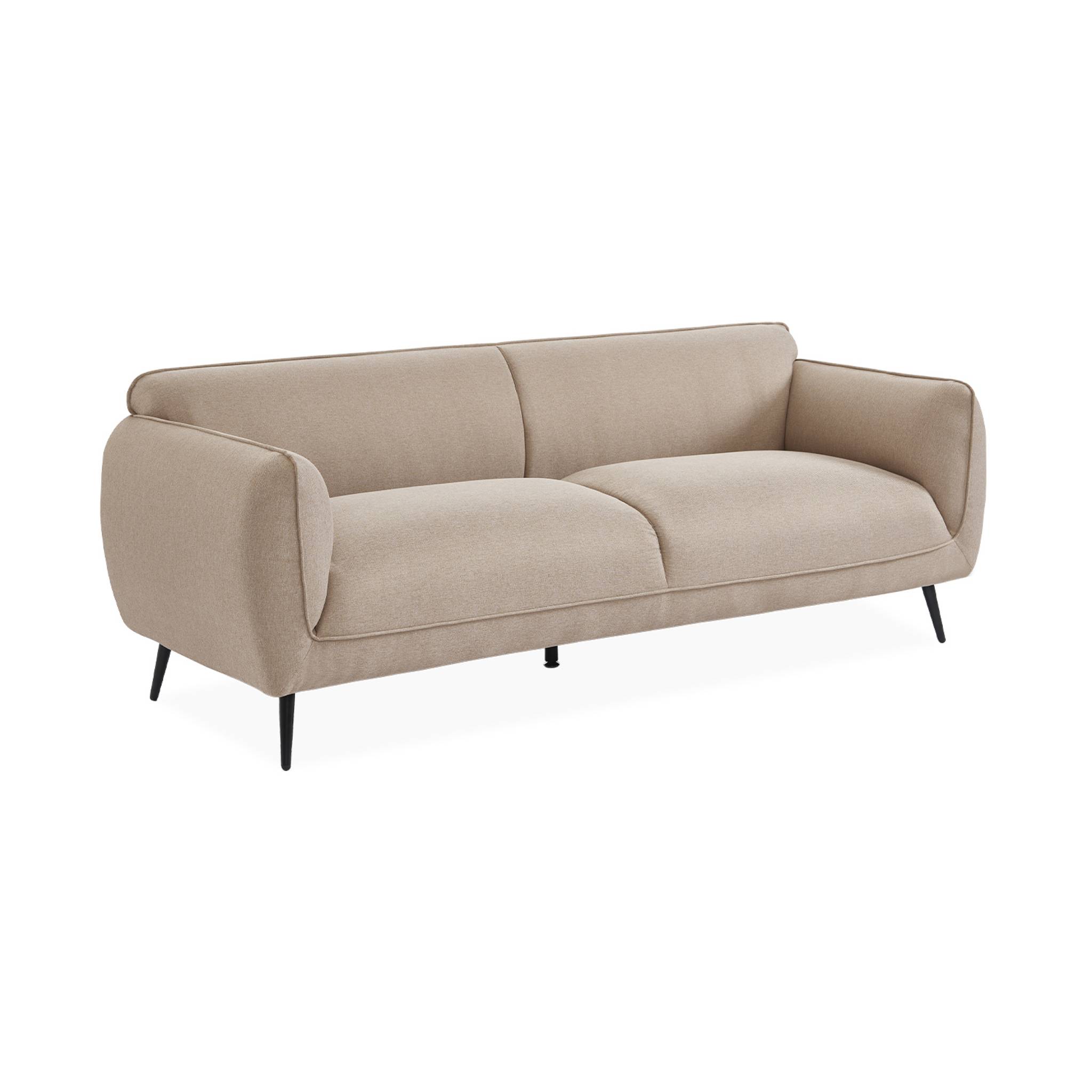 Canapé 3 places pieds métal tissu SOFT, SWEEEK