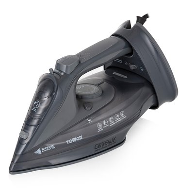 2-in-1 Corded & Cordless Steam Iron - Grey - T22008 TOWER