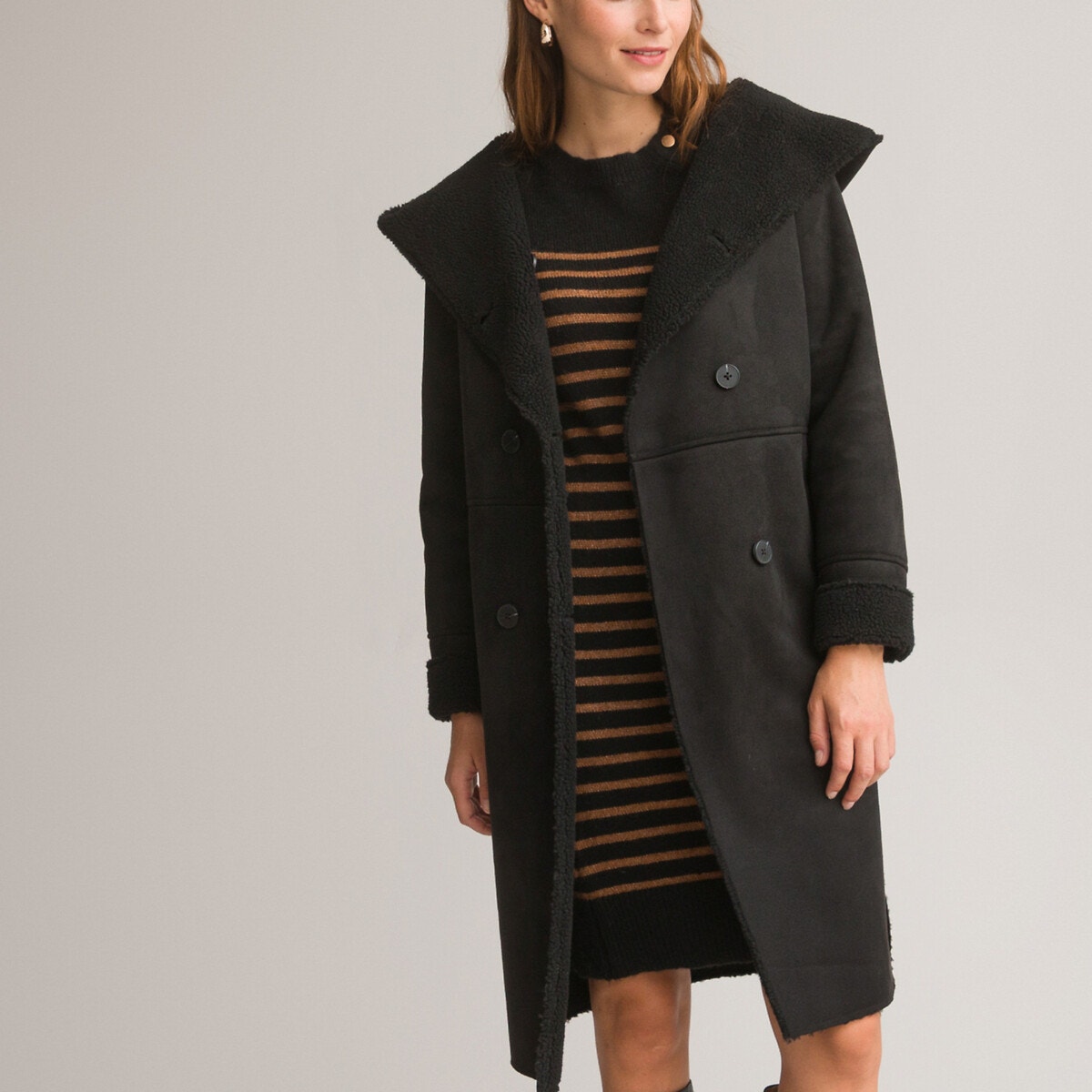 Manteau noir 2025 la redoute