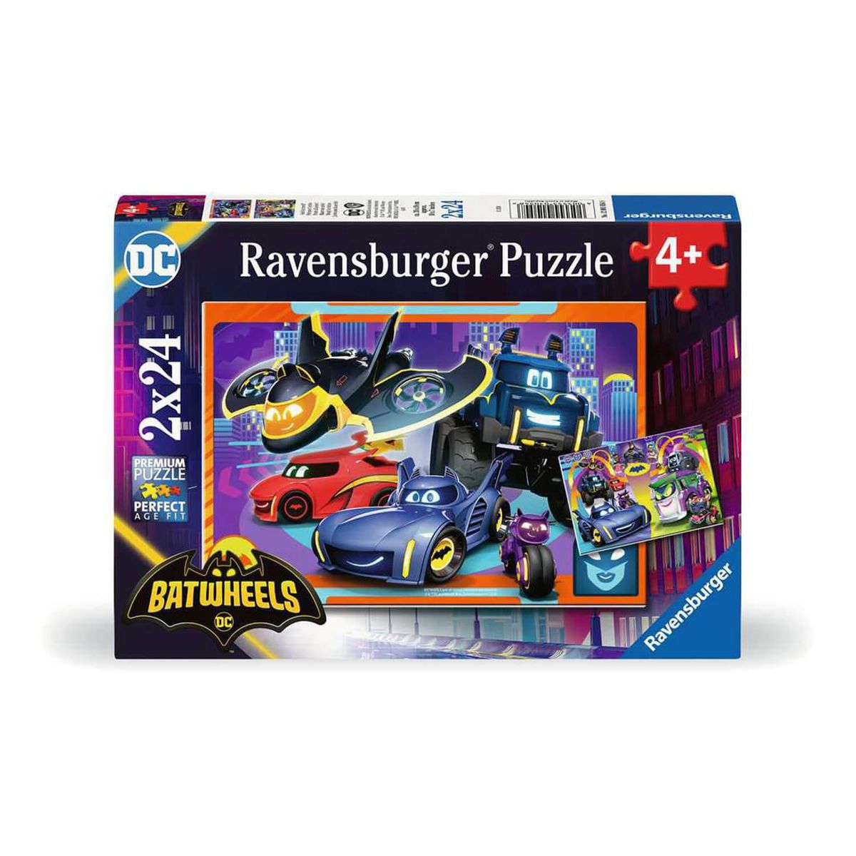 Puzzles 2x24 p - prêt pour l'action / batwheels Ravensburger