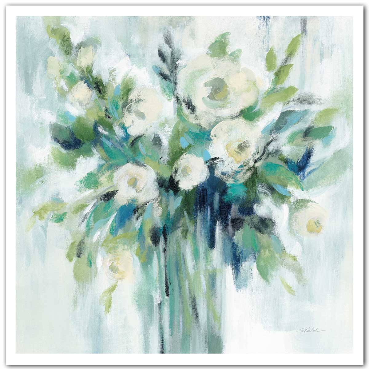 Affiche Aquarelle bouquet vert, HEXOA