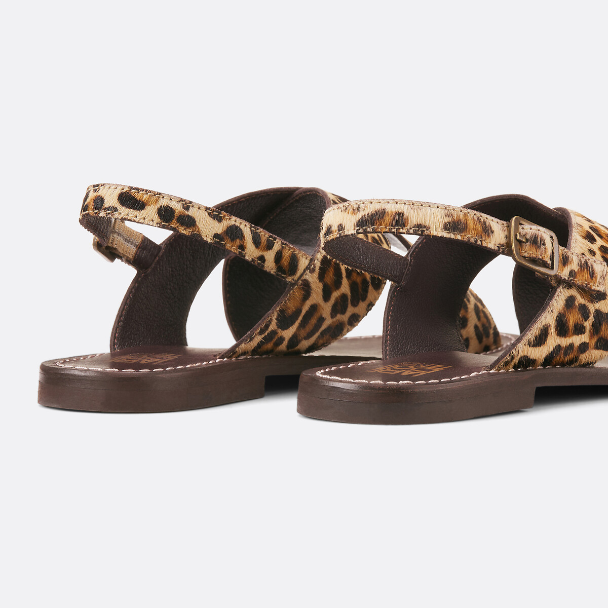 La Redoute Collections Sandalias de piel de leopardo, Signature LAURINE — foto 3