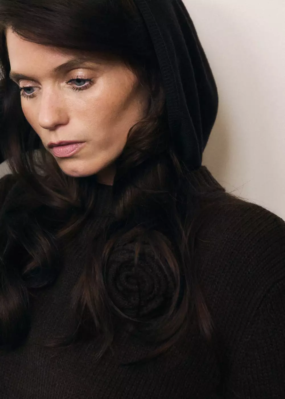 Robe en maille détail fleur, MANGO
