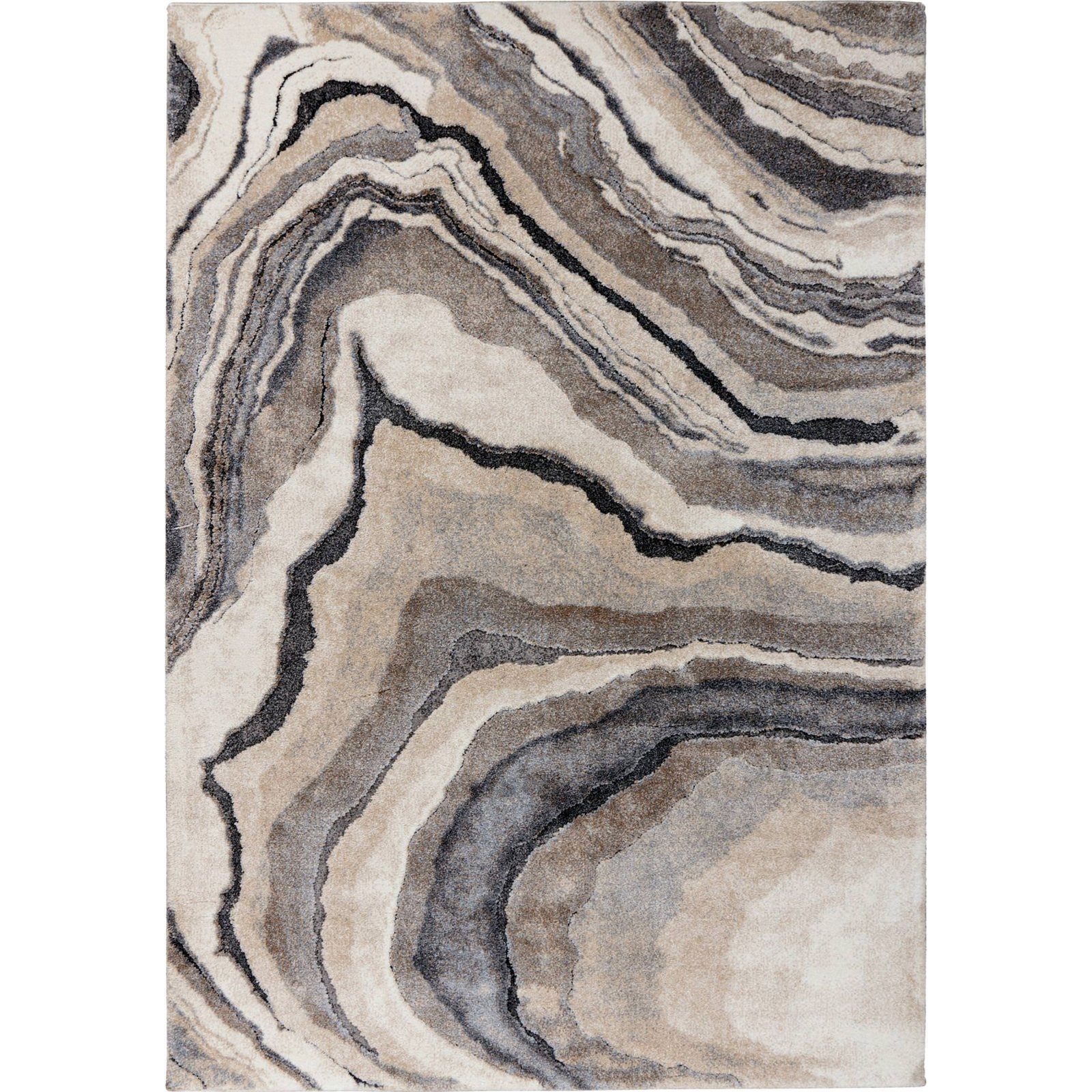 Tapis rectangulaire à poil court motif marbré, ARTE ESPINA