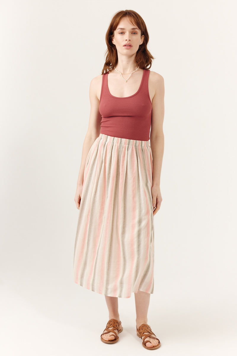 Débardeur côtelé encolure arrondie stretch Cyrilla, ARTLOVE