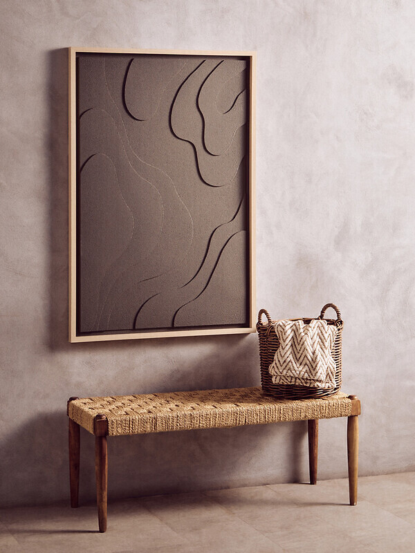 123X83Cm 3D Effect Green Wall Art, FIFTY FIVE SOUTH