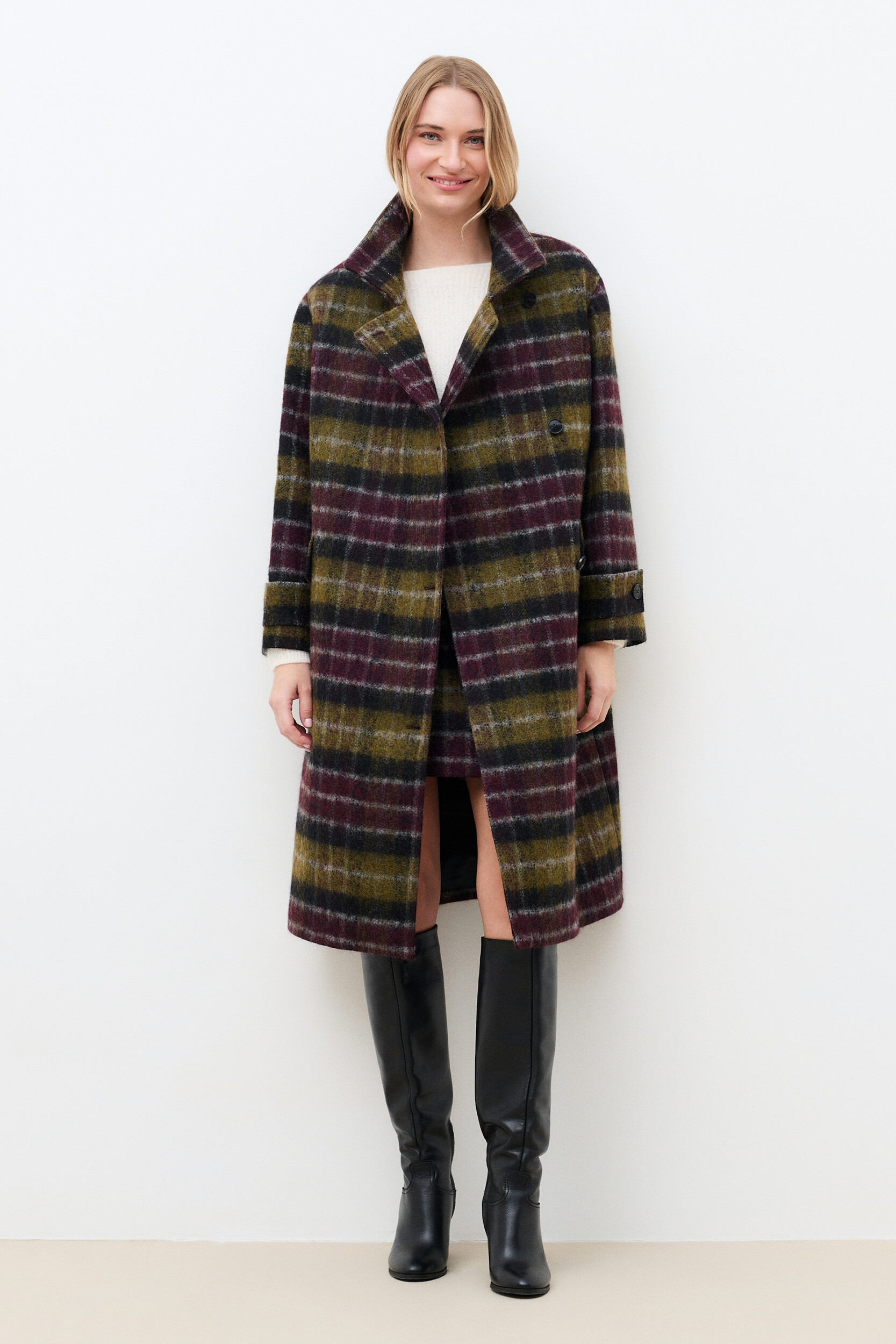 Manteau droit col tailleur GWATSON, CAROLL