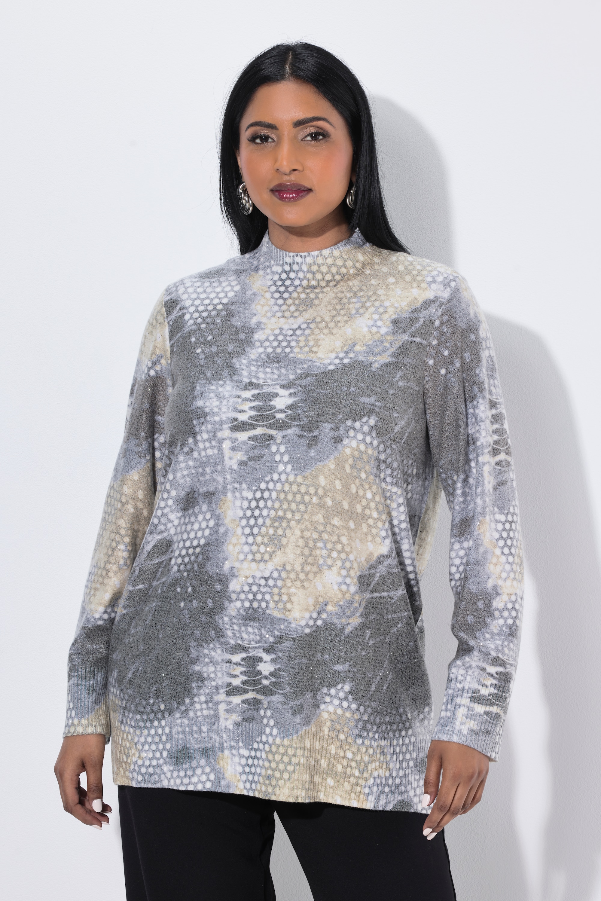 Pull col montant et manches longues, ULLA POPKEN