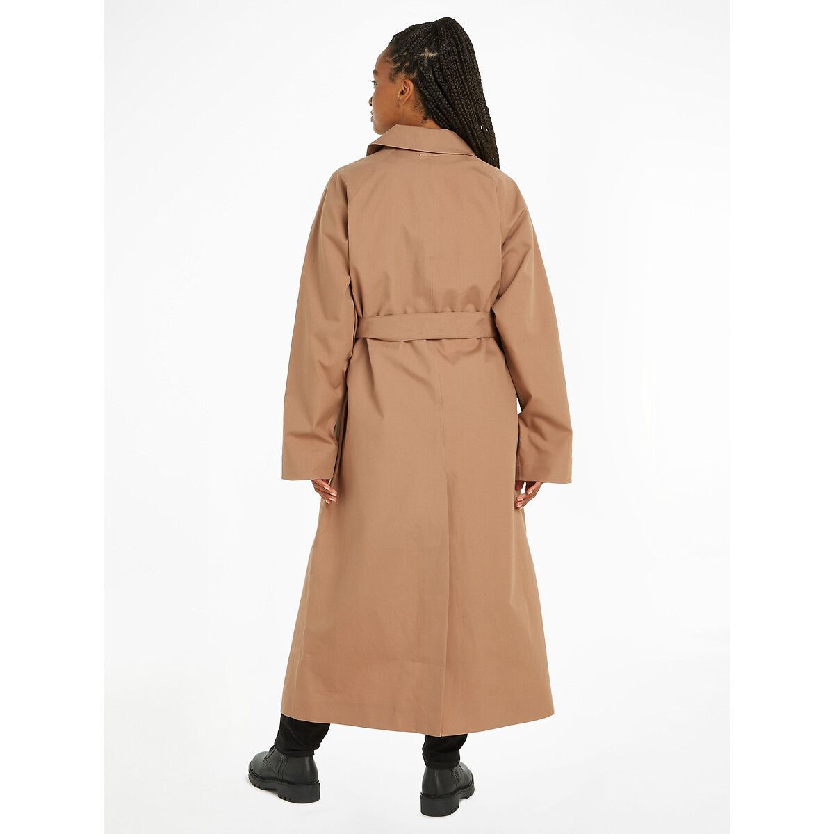 Calvin klein cheap belted trench coat