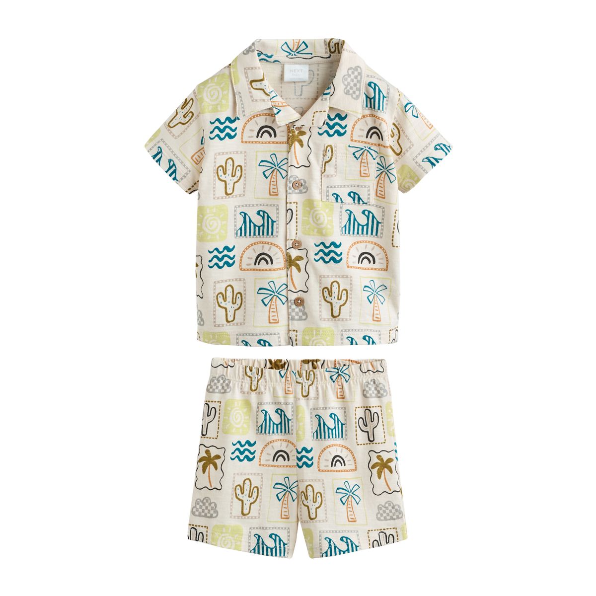 Ensemble short et chemise bébé, NEXT