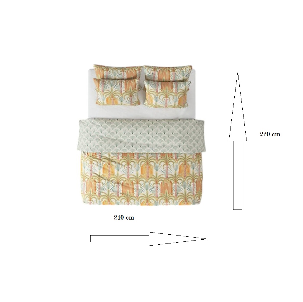 Parure de lit percale de coton Janice, EDEN