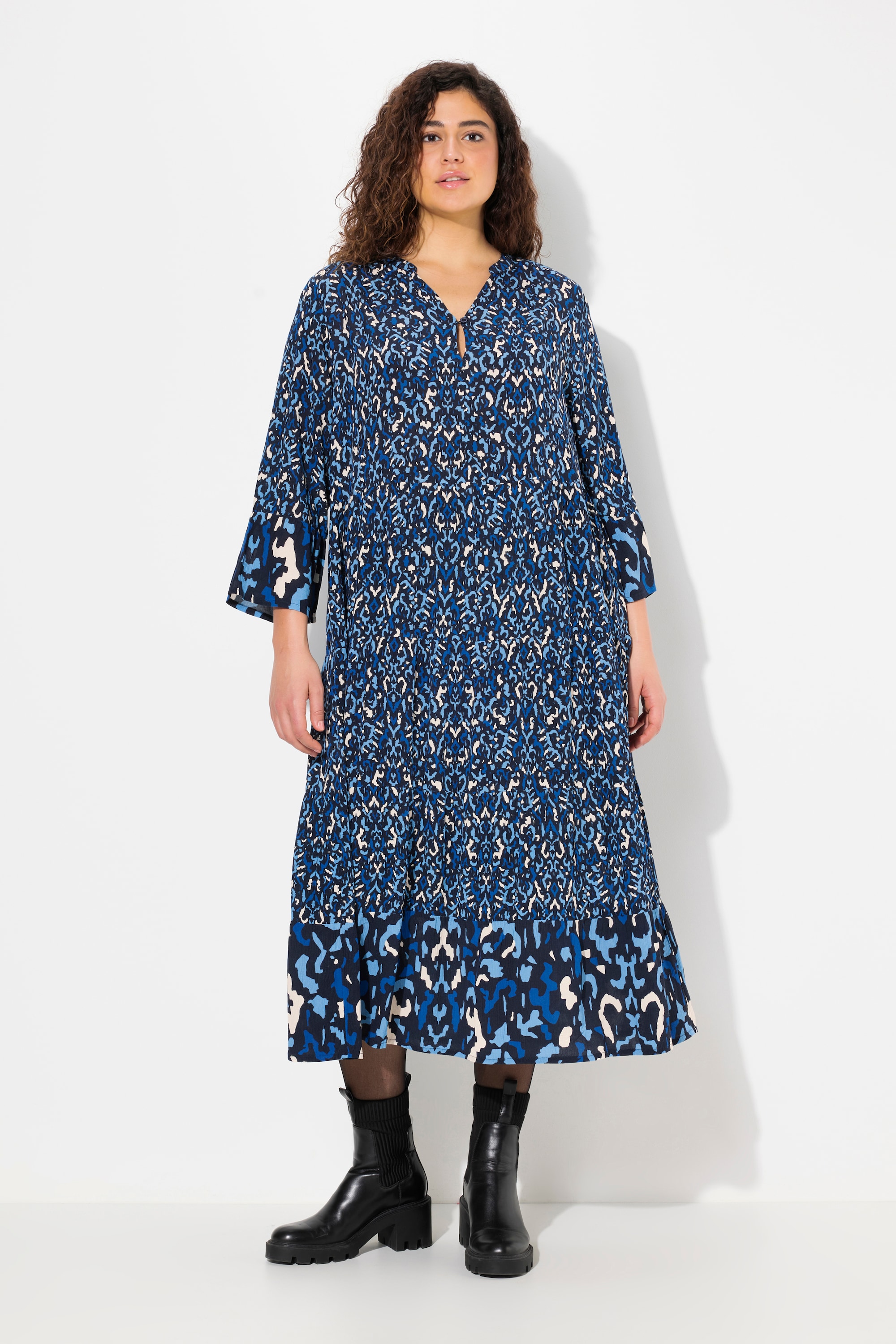 Robe avec col tunisien, ULLA POPKEN