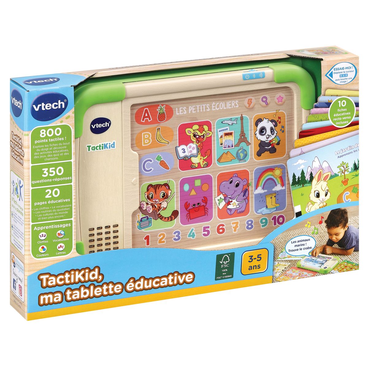 Tactikid, ma tablette educative (jouet avec partie bois certifié fsc®)  Vtech