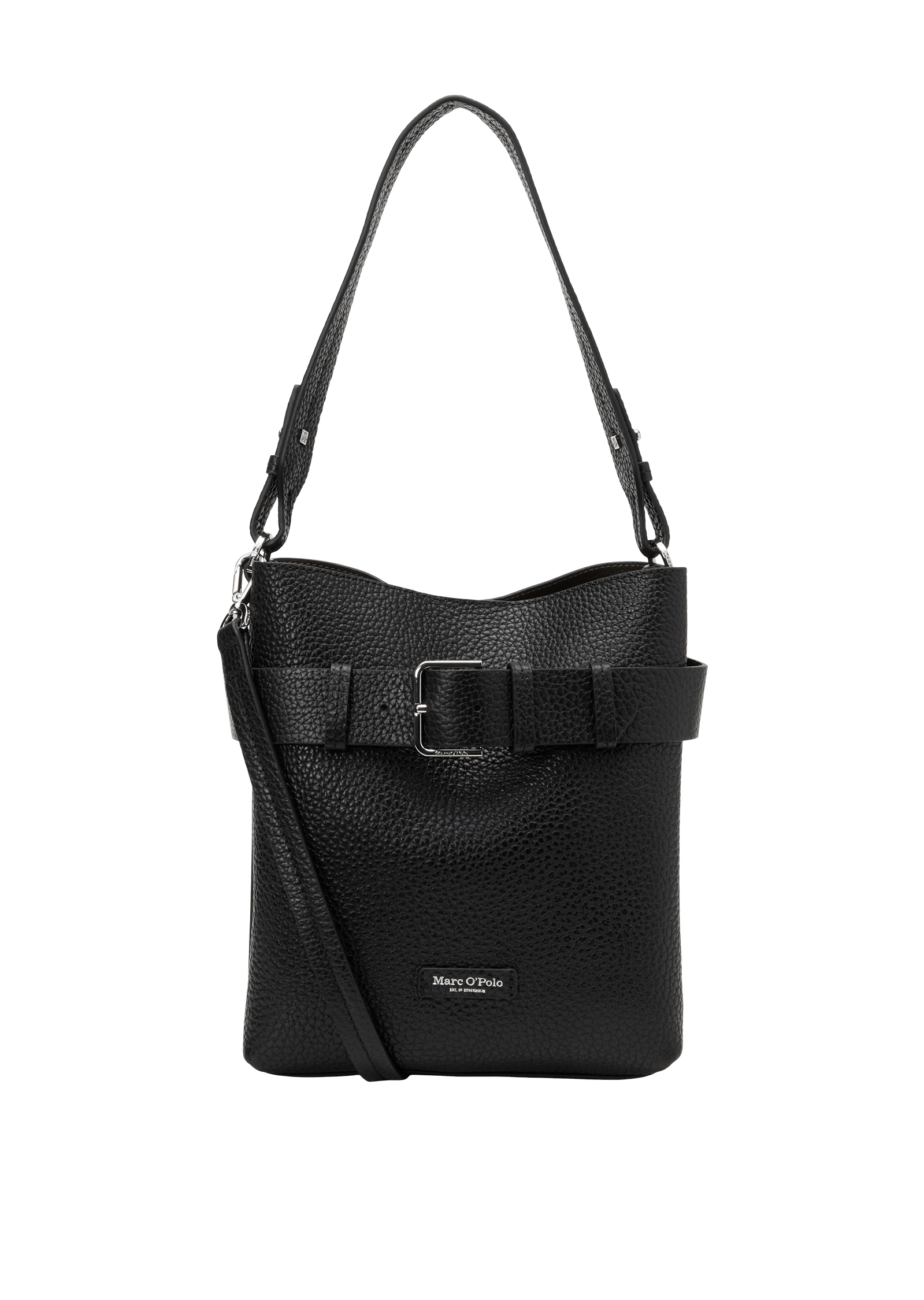 Sac Hobo modèle Brinni petit format en cuir de vachette grainé, MARC O'POLO