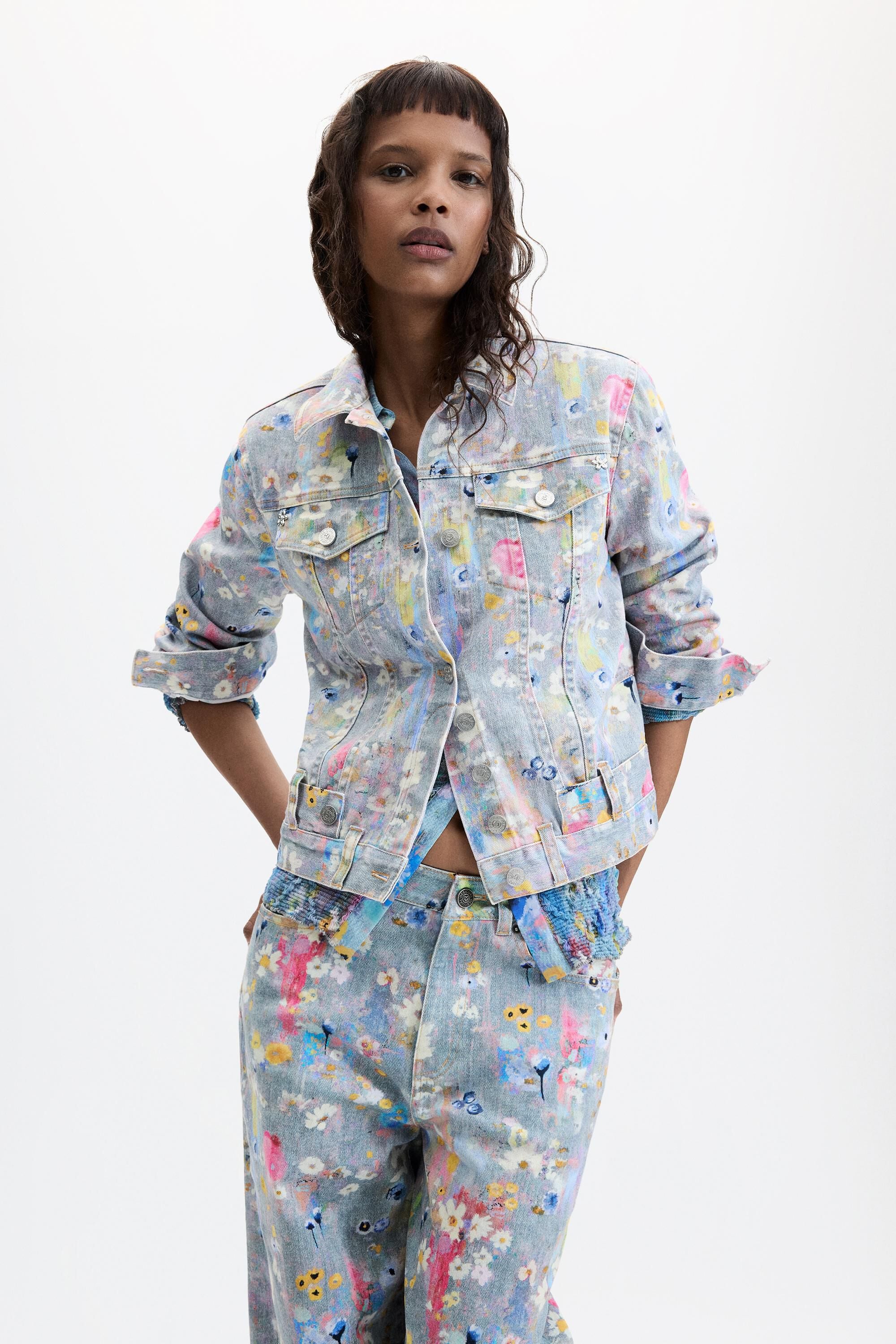 Veste en denim imprimée, DESIGUAL
