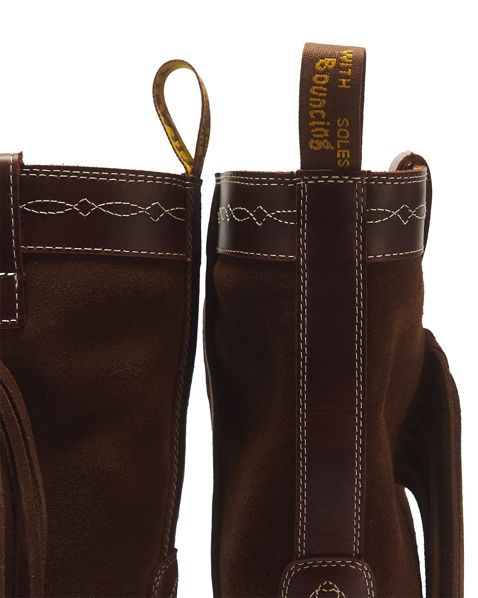 Dr. Martens Botas de piel Fringe Mid Pull On — photo 5
