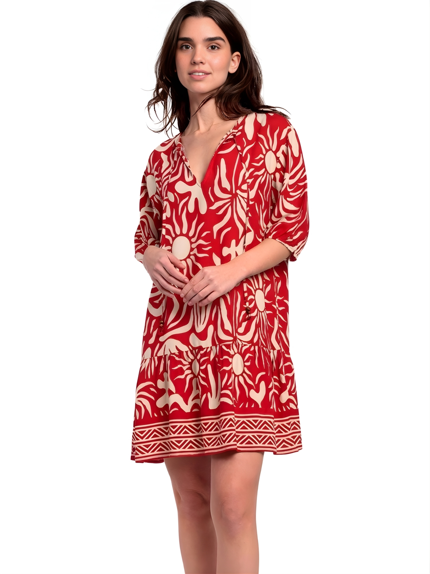 Robe estivale manches trois-quarts Sun Summer, ADMAS