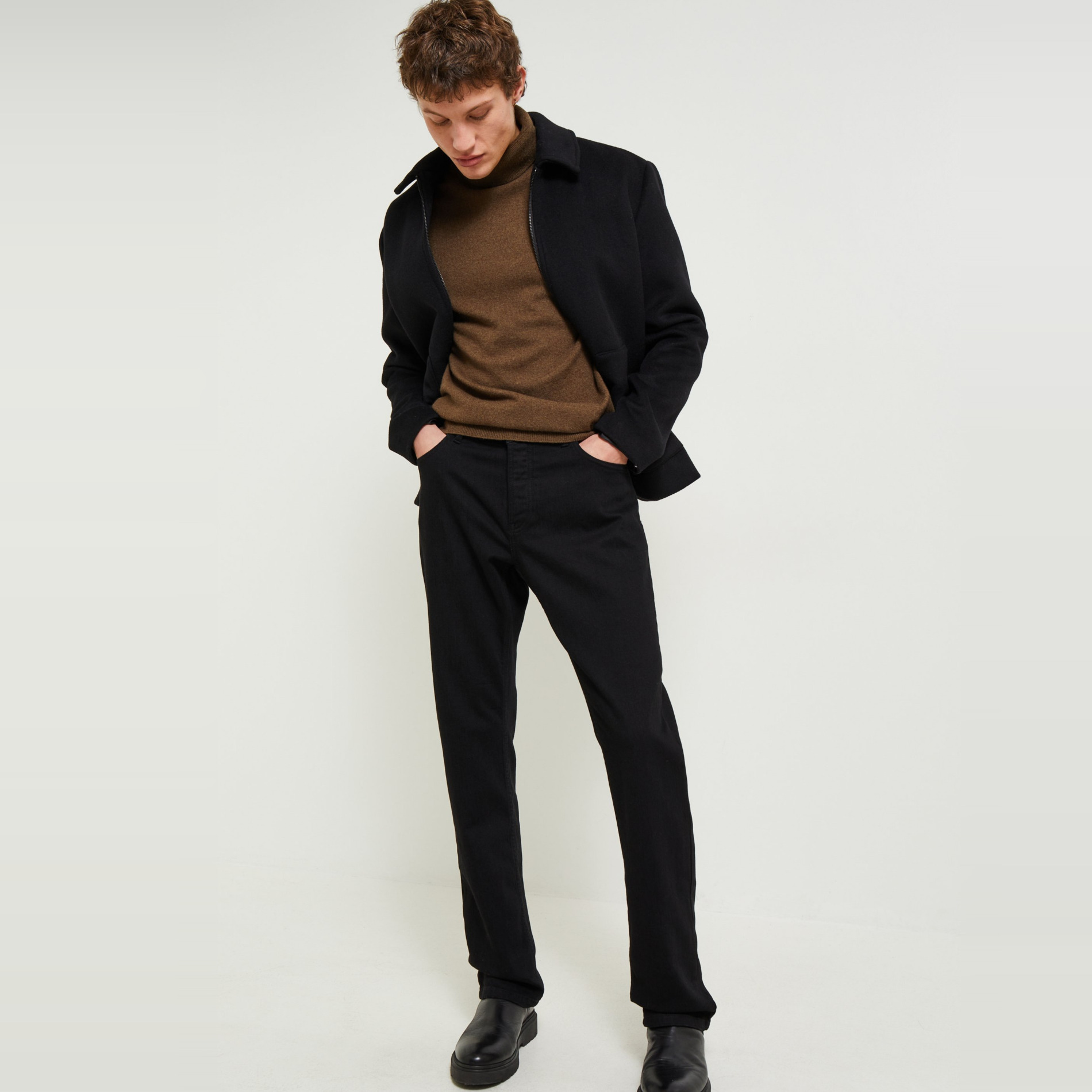 Jean straight contenant du coton BIO, MONOPRIX