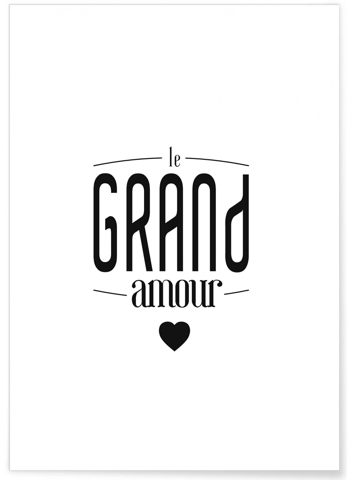 Poster 'Le grand Amour', L'AFFICHERIE