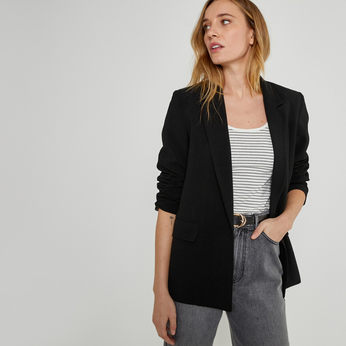 Veste noir oversize online femme