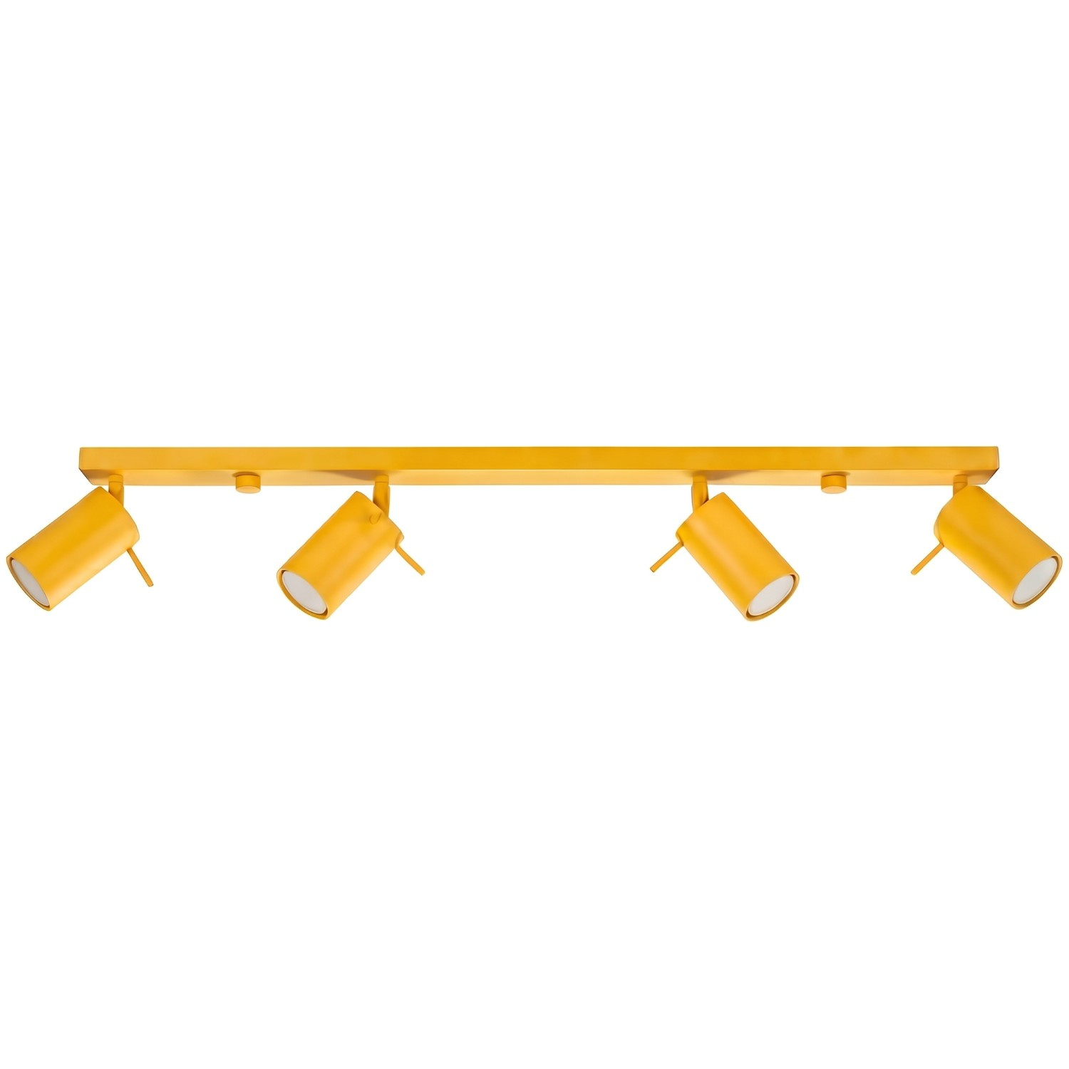 Plafonnier Acier Jaune GU10 4 RING, EDEN