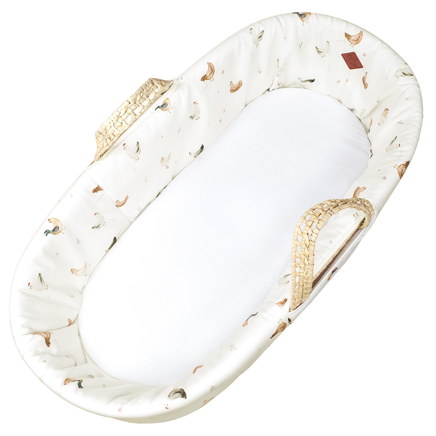 Habillage de couffin en satin de coton GALLINA GALLINA, SEVIRA KIDS