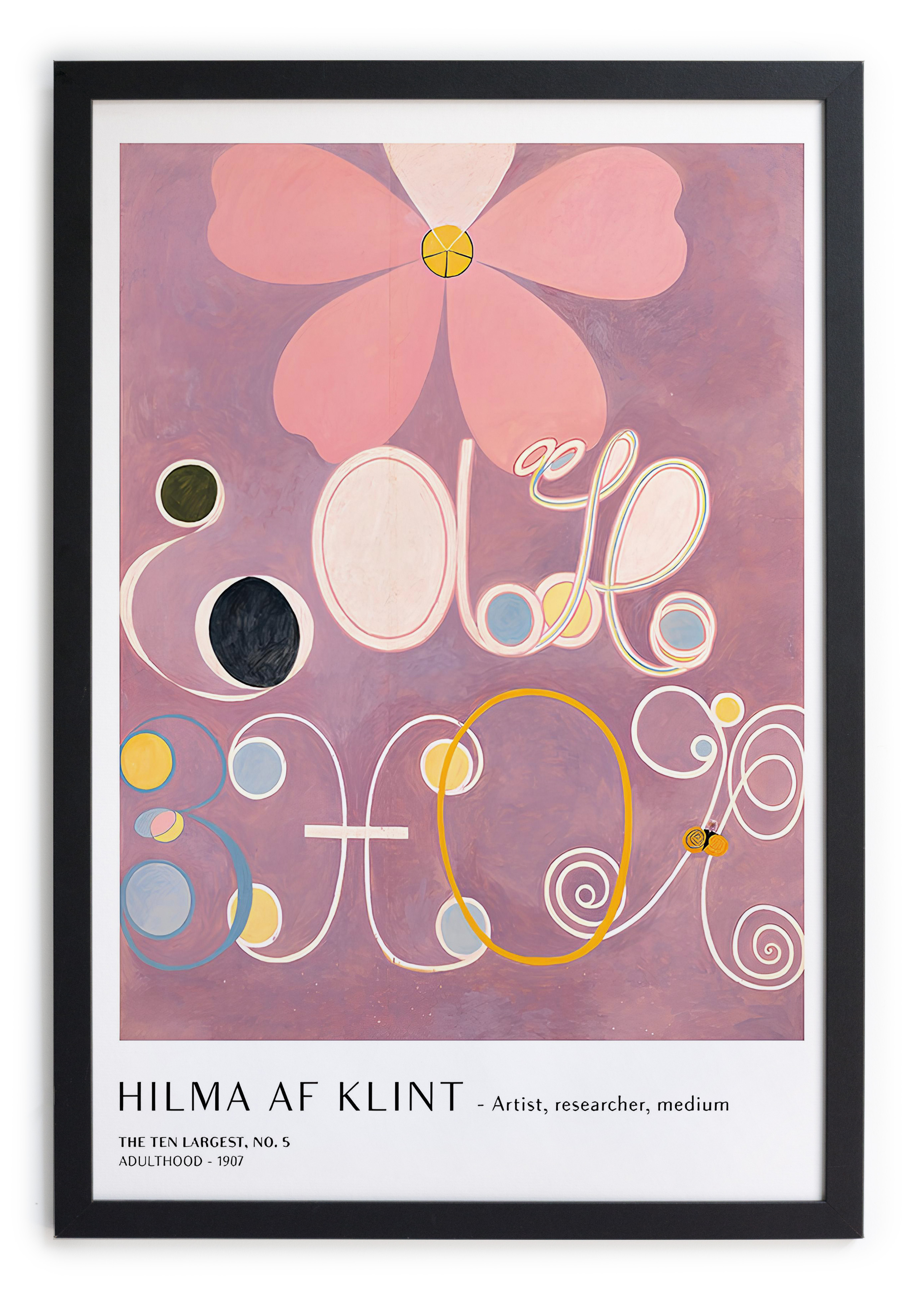 Tableau avec cadre noir 40x30 HILMA 2, REALLY NICE THINGS