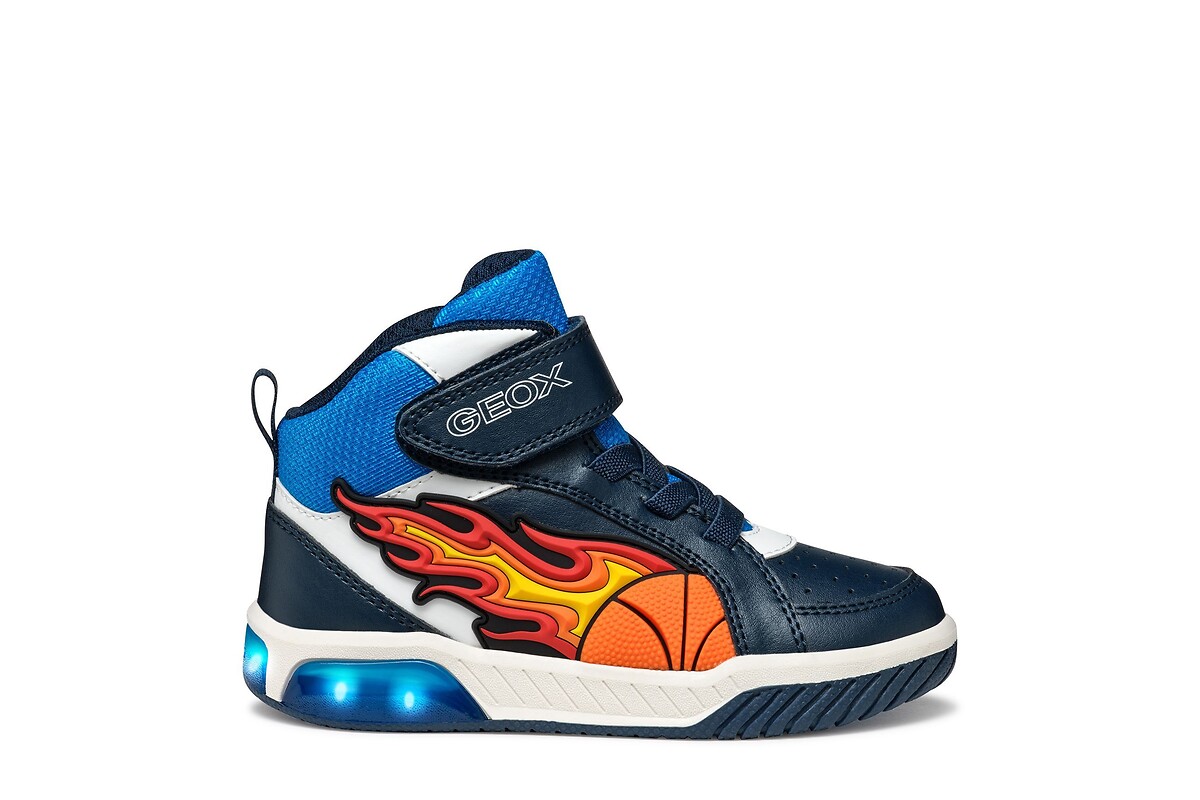 GEOX Zapatillas altas, transpirables, con LED, INEK — photo 3