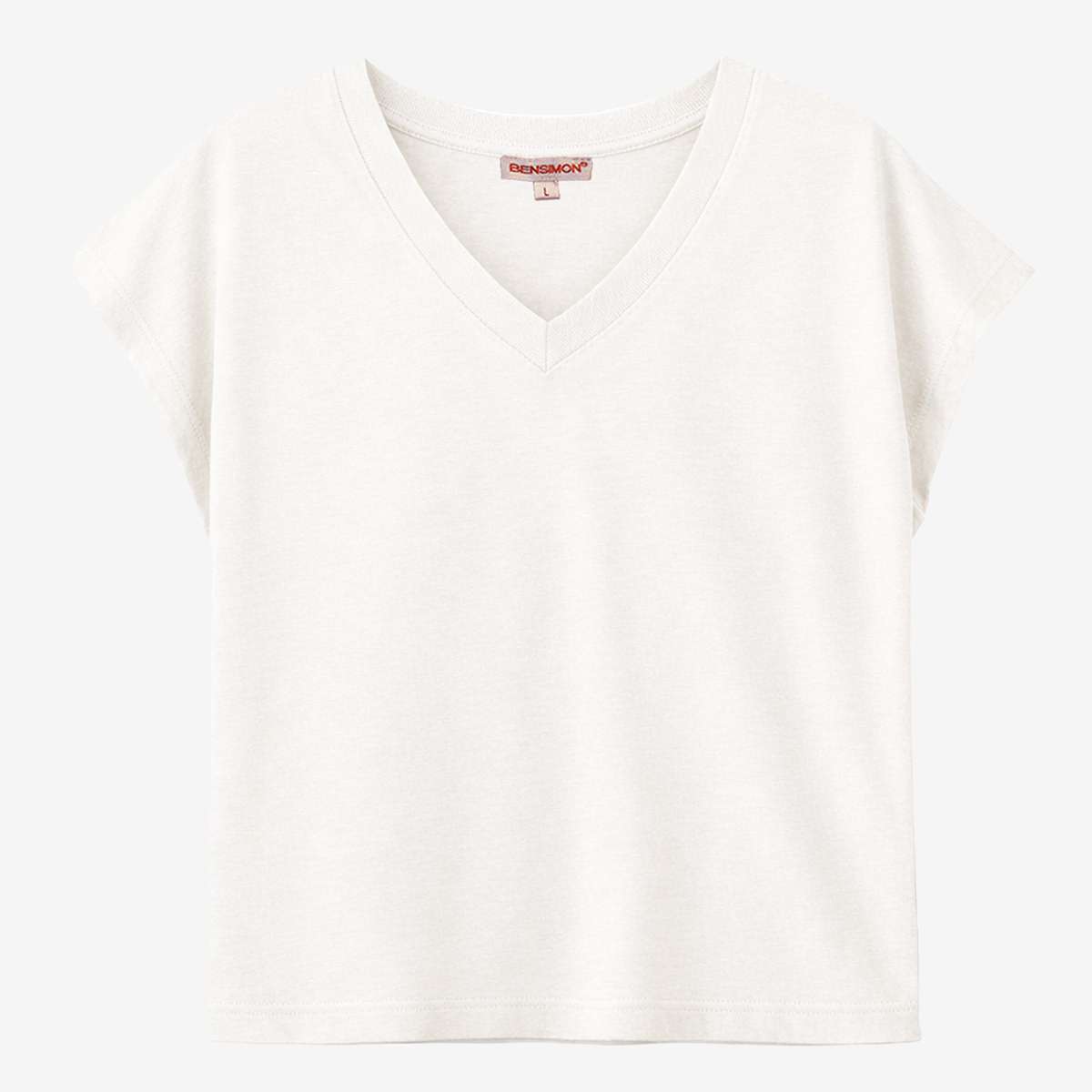 Tee shirt en coton flammé LUCIA, BENSIMON
