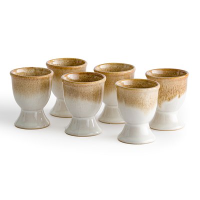 Set of 6 Paloum Glazed Stoneware Egg Cups LA REDOUTE INTERIEURS