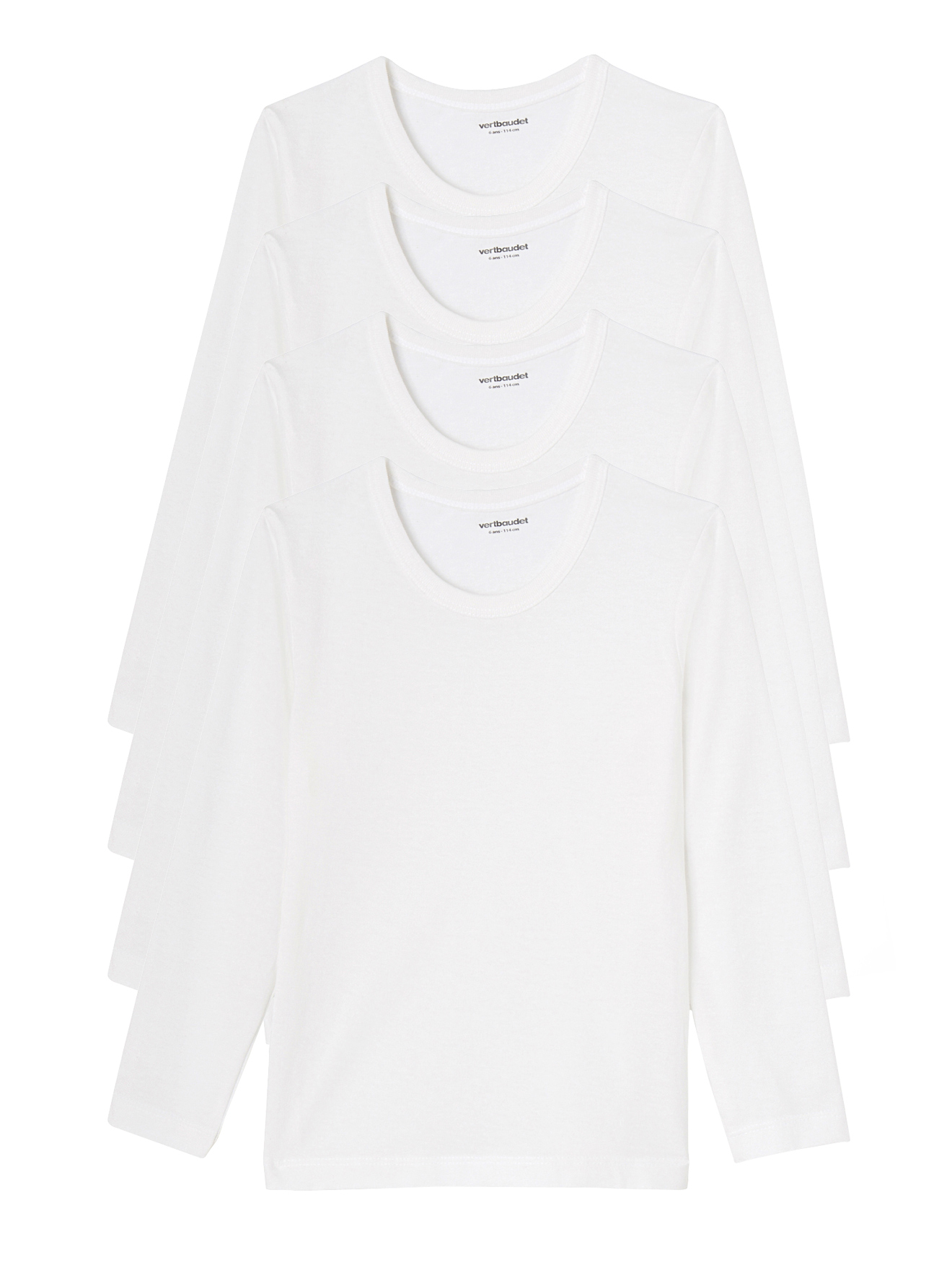 Lot de 4 T-shirts, VERTBAUDET