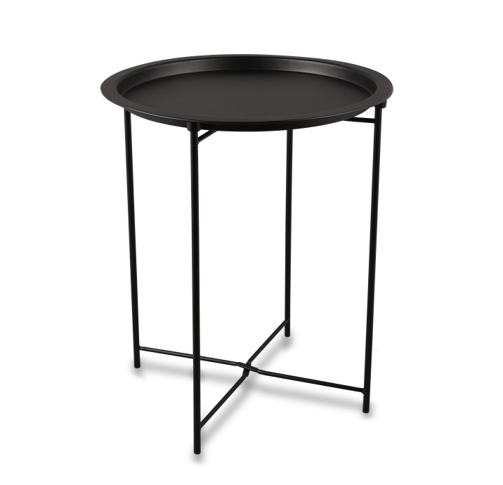 Table d'appoint carré en métal, L.43 , CARO, BOITE A DESIGN