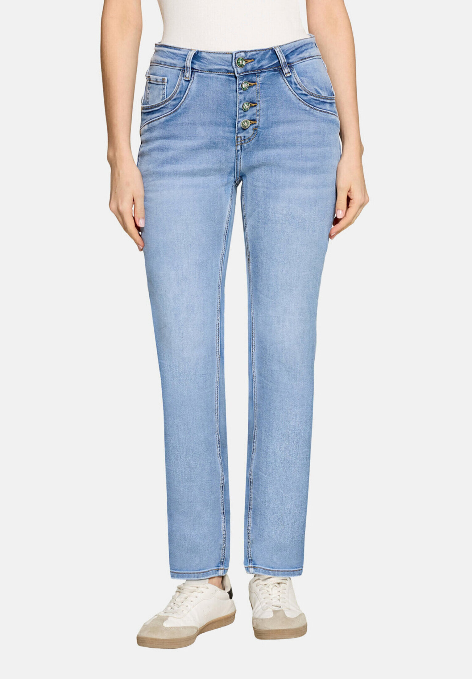 Jean Boyfriend de style vintage, CARTOON