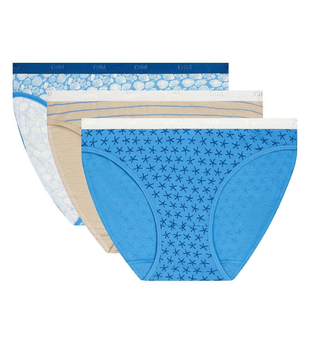 Lot de 3 slips les pockets coton stretch, DIM