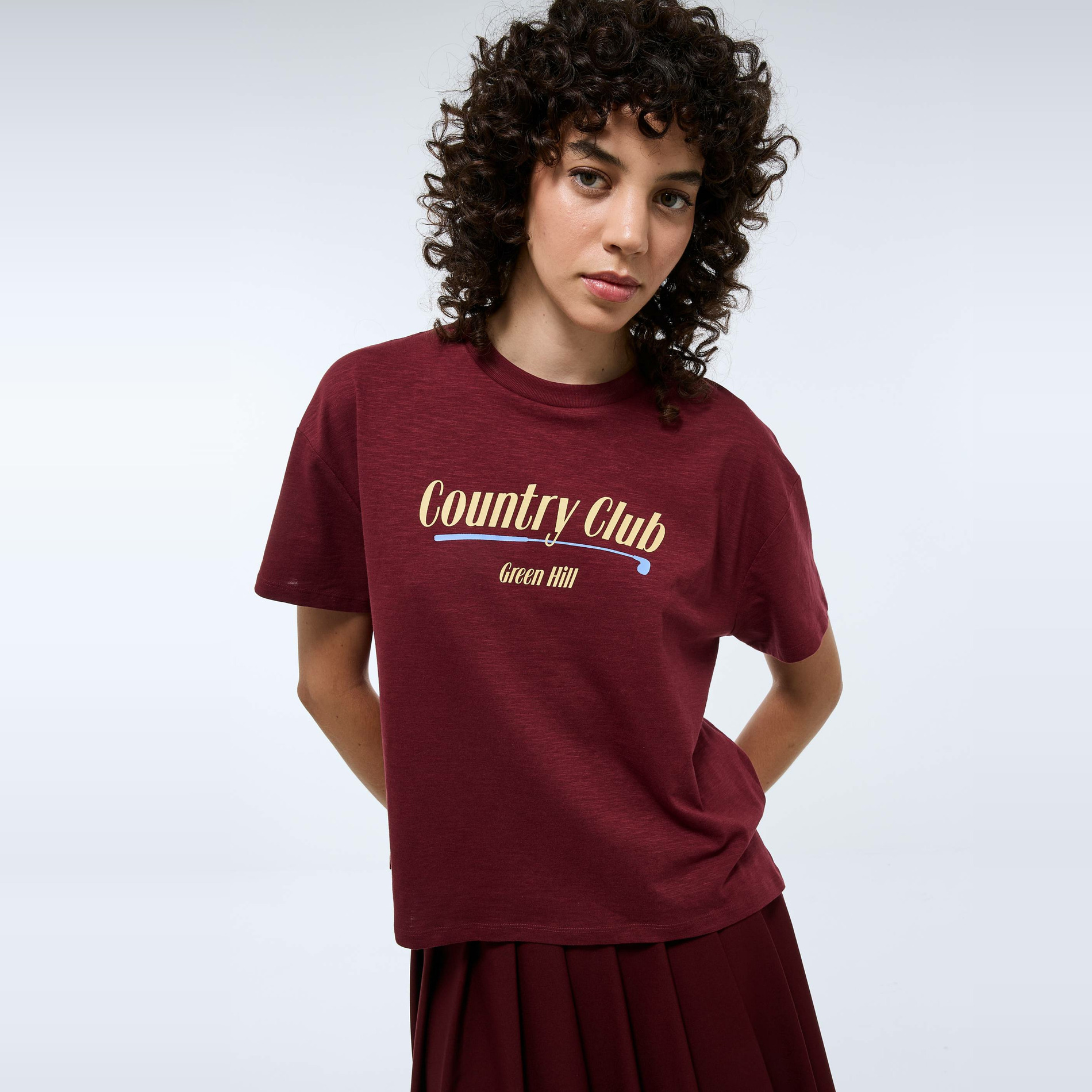 T-shirt manches courtes imprimé en coton BIO GOTS, MONOPRIX