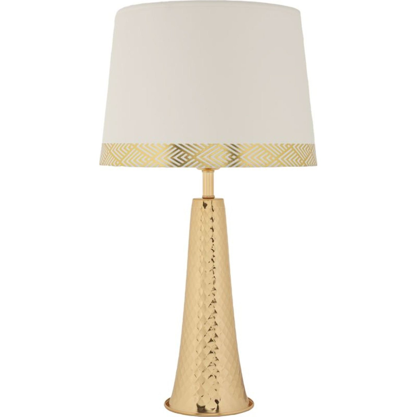 Lampe à poser en fer abat-jour tissu GLAM, RECOLLECTION