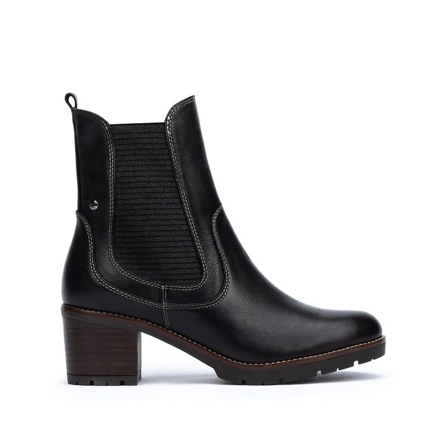 Llanes leather ankle boots, black, Pikolinos | La Redoute