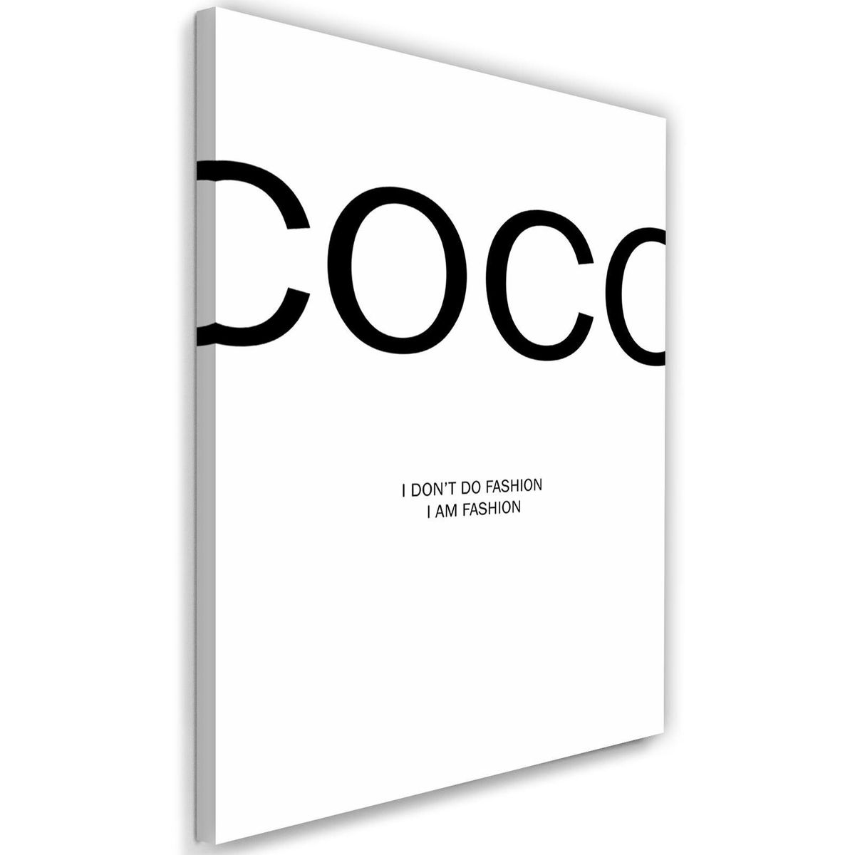 Tableau Métal Coco Chanel - Tableau métal décoration - Cadres Concept