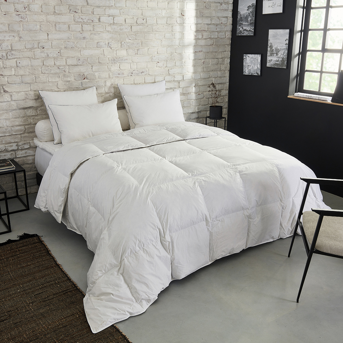 Couette Premium Naturelle Tempérée - 30% duvet, DUNLOPILLO
